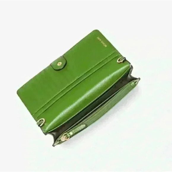 MICHEL KORS Floral Embellished Pebbled Leather Convertible Crossbody Bag - Picture 8 of 8